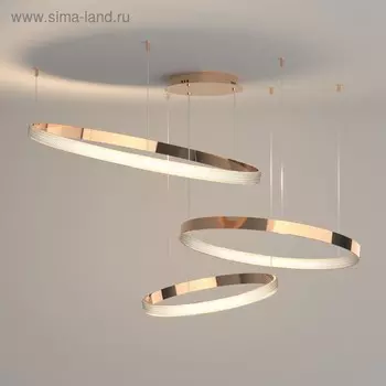 Люстра Posh, 100Вт LED, 3300-6500К, 5000лм, цвет медь