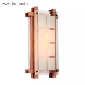 Люстра потолочная "Адела" E14, 2x40W белое дерево 28x9xсм