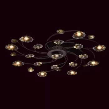 Люстра потолочная "Адриатика" 53W LED кофейный 100x100x8см