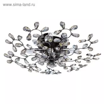 Люстра потолочная "Адриатика" 8x60W Е14 никель 66x66x21см