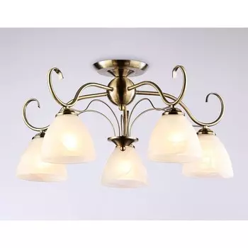 Люстра потолочная Ambrella light, Traditional, TR3046, 5хE27, цвет бронза