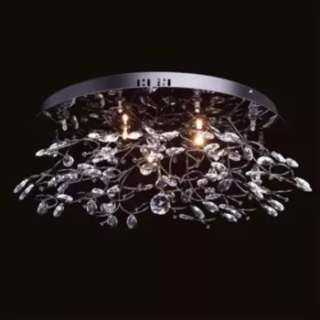 Люстра потолочная "Амелия" 12x20W G4 никель 72x72x22см