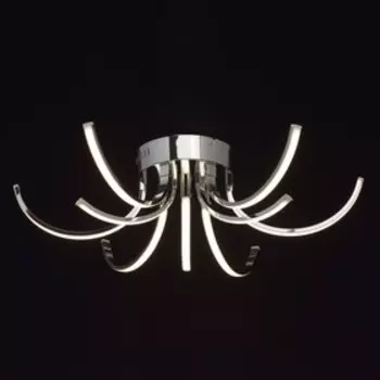 Люстра потолочная "Аурих" 30W LED хром 75x75x30,5см