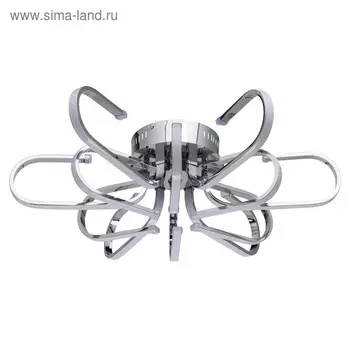 Люстра потолочная "Аурих" 54W LED хром 67x67x20см