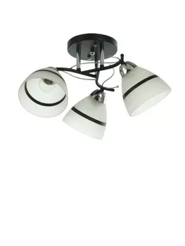 Люстра потолочная BayerLux «Лайма», 3хЕ27, 40 Вт, черно-хромовый, 464624 см