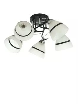 Люстра потолочная BayerLux «Лайма», 5хЕ27, 40 Вт, черно-хромовый, 555524 см