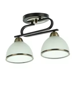 Люстра потолочная BayerLux «Рендо», 2хЕ27, 40 Вт, черно-бронзовый, 441523 см