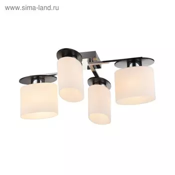 Люстра потолочная Bice 4x40W E14 хром 51x51x20см