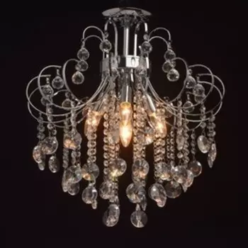 Люстра потолочная "Бриз" 5x60W E14 хром 56x56x57см