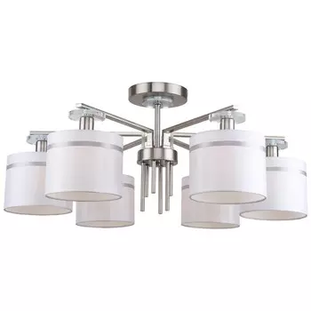 Люстра потолочная Chart 6xЕ14 40Вт, размер 73x73x31 см, цвет никель