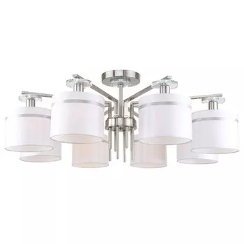 Люстра потолочная Chart 8xЕ14 40Вт, размер 85x85x32,5 см, цвет никель