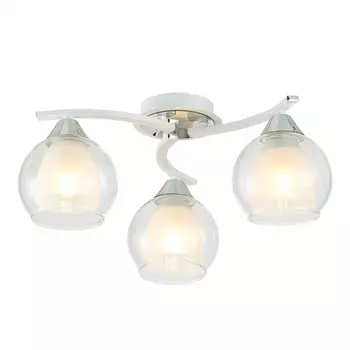 Люстра потолочная Citilux «Кристи» CL152130, 44х44х19 см, 3х75Вт, E27, цвет белый