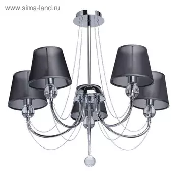 Люстра потолочная «Федерика», 5x40W E14, хром 64x64x60 см