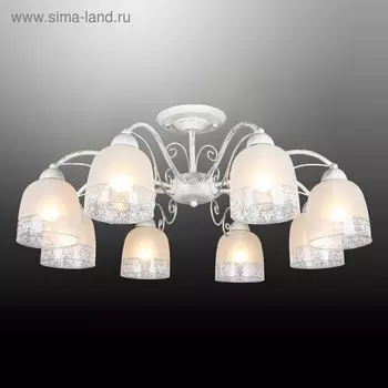 Люстра потолочная Ferraro 8x40Вт E14 бронза 71x71x32см