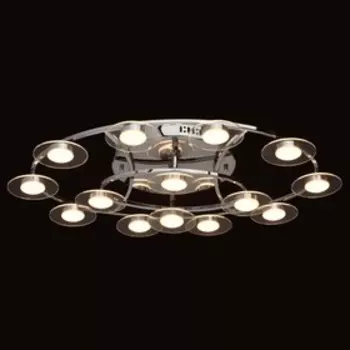 Люстра потолочная "Гэлэкси" 14x3W LED хром 73x46x15см