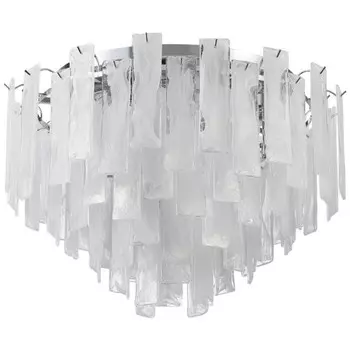 Люстра потолочная Glowice 10xE14 40Вт, размер 60x60x42 см, цвет хром