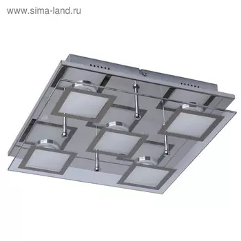 Люстра потолочная "Граффити" 5x5W LED хром 32x32x8см