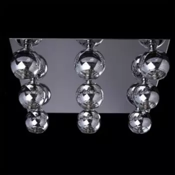 Люстра потолочная "Граффити" 9x40W G9 хром 51x51x14см