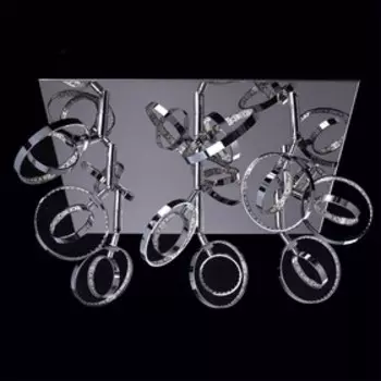 Люстра потолочная "Граффити" 9x4W LED хром 47x47x22см