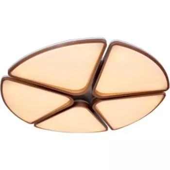 Люстра потолочная Holli 5xLED 75Вт, размер 65x65x10 см, цвет коричневый