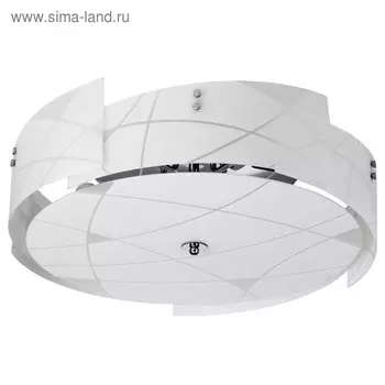 Люстра потолочная "Илоника" 5x60W E14 хром 56x56x20см