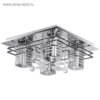 Люстра потолочная "Ивонна" 5x40W E14 хром 50x50x20см