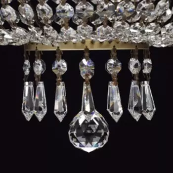 Люстра потолочная "Изабелла" 13x60W Е14 бронза 71x71x38см