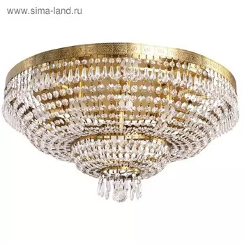 Люстра потолочная "Изабелла" 13x60W Е14 бронза 71x71x38см