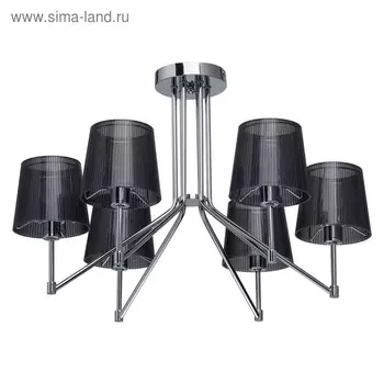 Люстра потолочная "Лацио" 6x40W E14 хром 64x64x40см