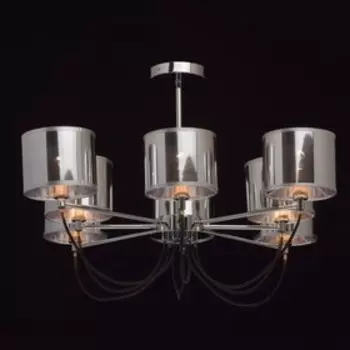 Люстра потолочная "Лацио" 8x40W E14 хром 82x82x50см