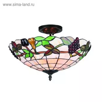 Люстра потолочная " LINNA" E27, 3x60W разноцветный 40x40x28см