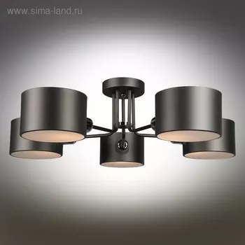 Люстра потолочная Liser 5x40Вт E27, коричневый 70x70x32 см