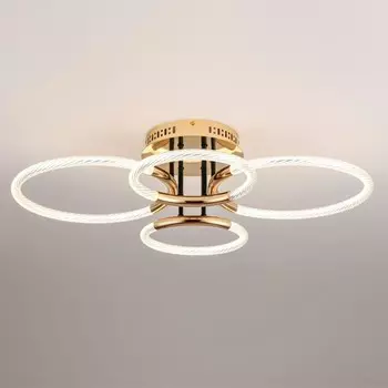 Люстра потолочная Lumion. Lara, 54Вт, Led, 182х790х550 мм, цвет золотой, чёрный