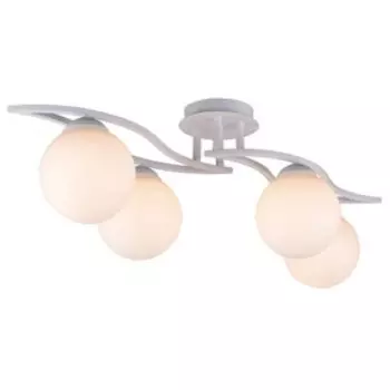 Люстра потолочная Malinda 4x60Вт E27 белая патина 75x30x27см