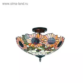 Люстра потолочная " MARIT" E27, 3x60W разноцветный 40x40x28см