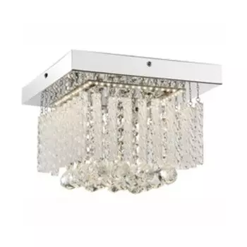 Люстра потолочная MATHILDA 1x12Вт LED хром 25x25x15см