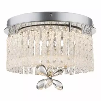 Люстра потолочная MATHILDA 1x12Вт LED хром 28x28x22 см