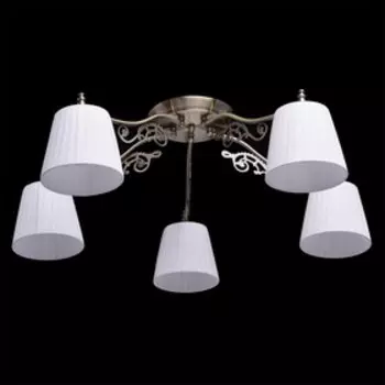 Люстра потолочная "Моника" 5x60W E14 бронза 75x75x26см