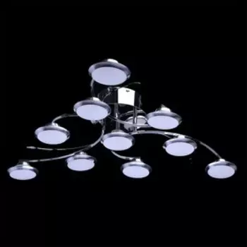 Люстра потолочная "Нанси" 10x5W LED хром 100x100x19см