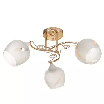 Люстра потолочная Николь 3хE27 40Вт Золото