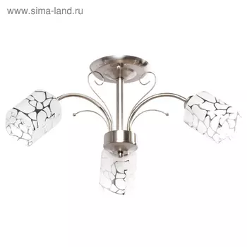 Люстра потолочная "Олимпия" 3x60W E14 матовый 50x50x25см