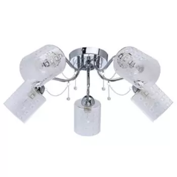 Люстра потолочная "Олимпия" 5x40W E14 хром 62x62x20см