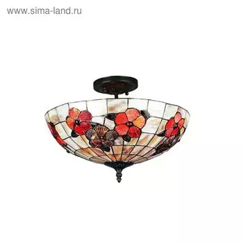 Люстра потолочная " OTTILIE" E27, 3x60W разноцветный 41x41x28см