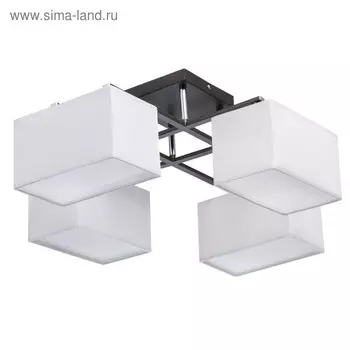 Люстра потолочная "Прато" 8x40W Е14 графитовый 67x57x28см