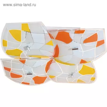 Люстра потолочная "Радуга" 8x60W Е27 белый 54x54x15см