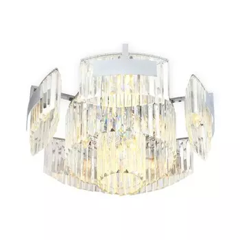 Люстра потолочная с хрусталём Ambrella light, Traditional, TR5092, E14, цвет хром