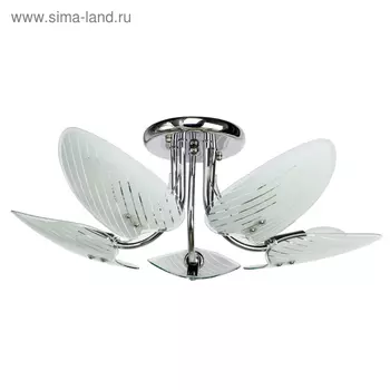 Люстра потолочная "Сабрина" 5x60W E14 хром 55x55x20см