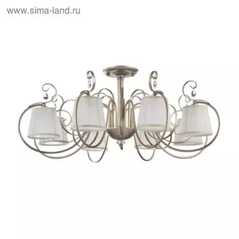 Люстра потолочная Simone 8x40W E14 шампань 99,9x99,9x42,6см