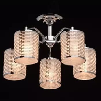 Люстра потолочная "Скарлет" 5x60W E27 хром 50x50x30см