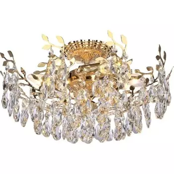 Люстра потолочная Sofia 6xE14 40Вт, размер 50x50x25 см, цвет золото